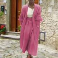 thumbnail image 2 of Yuyuzo Cardigan Sweaters for Women Long Sleeve Open Front Knit Solid Color Mid-Long Sweater Fall Winter Cardigan, 2 of 6