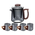thumbnail image 3 of GUOOL 490ml Glass Teapot Blooming Flower Tea Tea Kettle for Kitchen Tea House Home A, 3 of 9