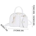 thumbnail image 3 of Pisexur Ladies Fashion Color Leather Versatile Handbag Double Zipper Messenger Bag, 3 of 3