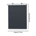 thumbnail image 3 of EGNMCR Home Decor 17.7x49.2in Multipurpose Adjustable Roller Shade For Windows No Drill Mounting Sunscreen Light Blocking Expandable For Bedroom Living Room Office Car Windshield Plastics curtains, 3 of 6