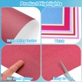 thumbnail image 3 of Uxcell Papier Cartonné Pailleté, 250gsm Papier Scintillant Lot de 10 A4 Rouge Foncé, 3 of 6