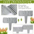 thumbnail image 4 of 10 Pcs Garden Edging Borders Plastic Landscape Edging Imitation Stone Effect Fence Grey Flower Bed Edging Decorative Lawn Fence, 4 of 5