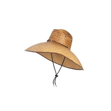 TopHeadwear Chapeau de Soleil en Paille à Grand Bord Ultra 7,5 Pouces