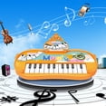 thumbnail image 2 of Orange Electronic Music Maker Keyboard Toy For Kids, Sound Effects And Learning Activity, Interactive Musical Instrument For Children, 2 of 8