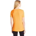 thumbnail image 3 of Hanes T-Shirt Col en V pour Femmes X-Temp, L, Orange Néon Chiné, 3 of 3