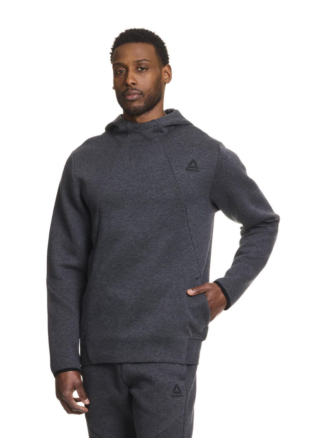 Reebok Men's Momentum 2.0 Pullover Hoodie with Pockets