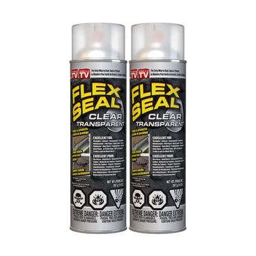 Flex Seal Spray Rubber Sealant Coating, Clear, 14 oz. (397 g) – 2 PACK