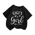 thumbnail image 3 of JAKANYQ T-shirts Graphiques Mignons pour Filles, Col Rond, Manches Courtes, Été, Décontracté, Noir, 5-6 Ans, 3 of 5