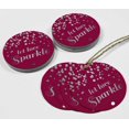thumbnail image 4 of Inkdotpot Silver Foil Paper Hang Tags Let Love Sparkle Wedding Favor Tags 100 Pieces, 4 of 6