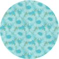 thumbnail image 1 of Ahgly Tapis d'Intérieur Lavable en Machine Carré Turquoise Moyen Vert, 3 Pieds Carré, 1 of 7