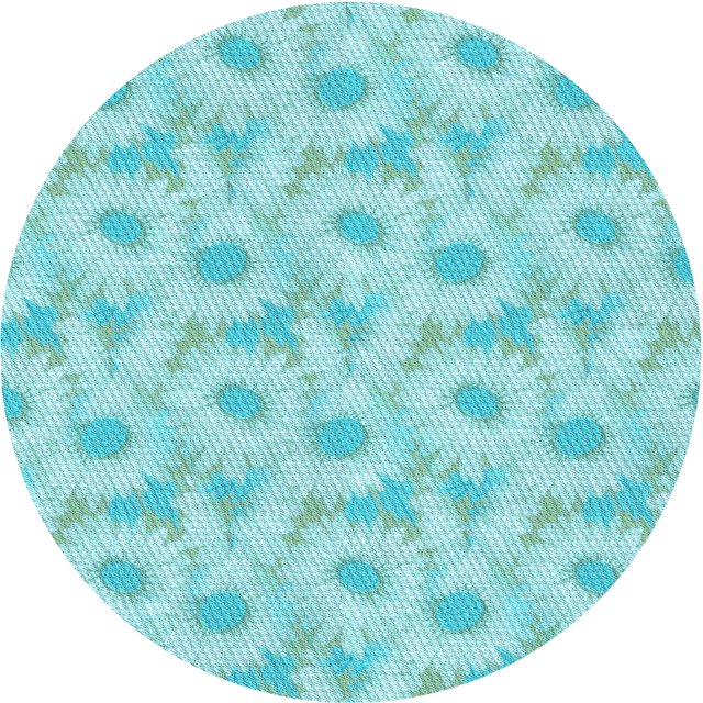 Ahgly Tapis d'Intérieur Lavable en Machine Carré Turquoise Moyen Vert, 3 Pieds Carré