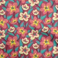 thumbnail image 1 of oneOone Silk Tabby Magenta Fabric Florals Sewing Craft Projects Fabric Prints By Yard 42 Inch Wide, 1 of 4