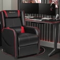 thumbnail image 2 of Fauteuil Inclinable de Jeu Goplus avec Massage, Fauteuil Simple pour Salon, Siège de Cinéma Maison, Rouge, 2 of 10