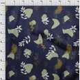 thumbnail image 4 of oneOone Silk Tabby Navy Blue Fabric Abstracts Fabric For Sewing Printed Craft Fabric By The Yard 42 Inch Wide, 4 of 5