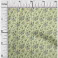 thumbnail image 2 of oneOone Velvet Lime Green Fabric Floral Craft Projects Decor Fabric Printed By The Yard 58 Inch Wide, 2 of 4