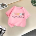 thumbnail image 2 of 2025 T-Shirts Blancs Mignons à Imprimé Graphique pour Filles Col Rond Manches Courtes T-Shirts Graphiques pour Filles 7-8 Tee Été Décontracté T T-Shirts à Manches Courtes pour Filles Chemise, 2 of 4