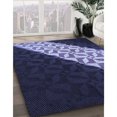 thumbnail image 3 of Ahgly Company Tapis Rond Lavable en Machine Intérieur Transitionnel Violet Pervenche, 7 Pieds Rond, 3 of 7