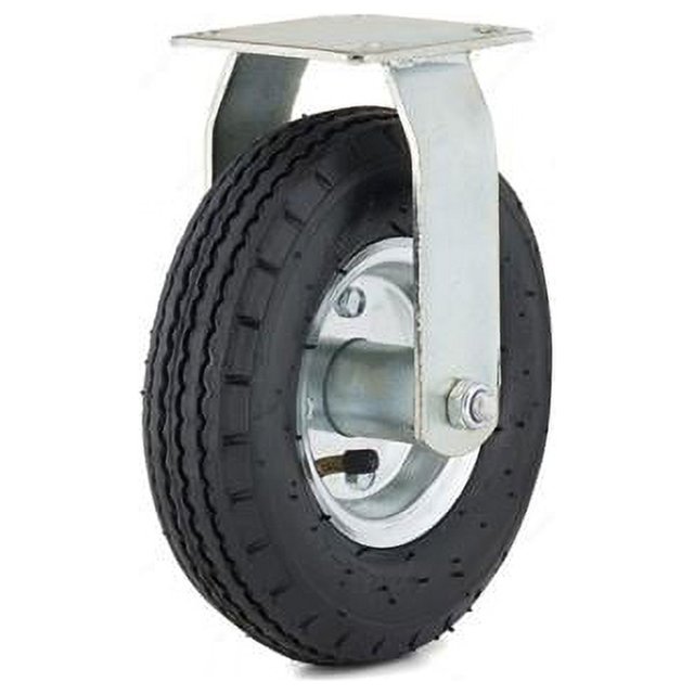 Rigid Caster, Pneumatic Wheel, 8 In. - F27458