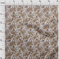 thumbnail image 3 of oneOone Silk Tabby Brown Fabric Florals Craft Projects Decor Fabric Printed By The Yard 42 Inch Wide, 3 of 4