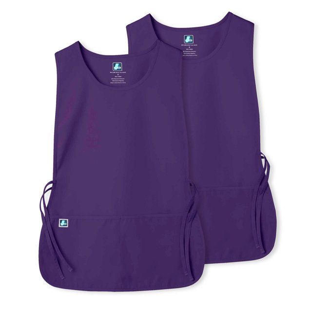 Adar Unisex Cobbler Apron (2 Pack) with 2 Pockets/Adjustable Ties - Available in 18 Colors