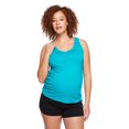 thumbnail image 4 of Paisley Sky Maternity Snap Henley Tank, 4 of 6