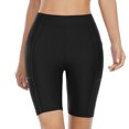 thumbnail image 4 of Women's Swim Shorts with Pockets High Waisted Long Board Shorts, 4 of 6