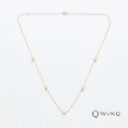 thumbnail image 3 of WINQ Multi-Station Bezel Necklace Lab Grown Diamond 14K Gold, 3 of 5