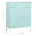 thumbnail image 4 of vidaXL Armoire de Rangement Menthe 80x35x101,5 cm Acier, 4 of 5