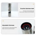 thumbnail image 3 of Manual Stainless Steel Condiment Grinder Adjustable Coarseness Pepper Mill, Dual Spice Dispenser for Kitchen, Refillable Seasoning Bottle, 3 of 9
