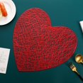 thumbnail image 2 of MVRLSH 50% Off Clear! Kitchen Placemats Love Heart Placemats Valentines Day Table Decorations For Wedding Night Anniversary PVC Table Cup Mats 15 Inch, 2 of 9