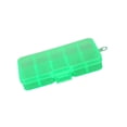 thumbnail image 1 of 10 Grid Plastic Jewelry Removable Storage Box Beads Earring Jewelry Earring Container Green, 1 of 5