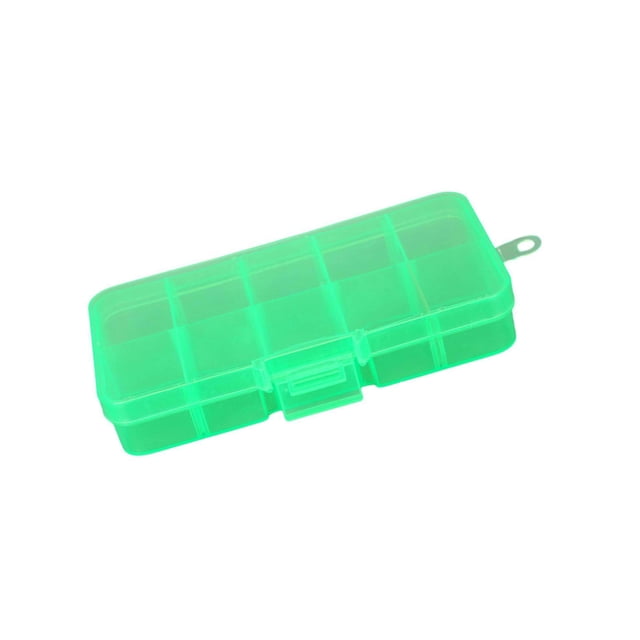 10 Grid Plastic Jewelry Removable Storage Box Beads Earring Jewelry Earring Container Green