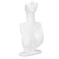 thumbnail image 2 of Resin Bust Display Stand Pendant Half Face Earring Display Mannequin Display Holder Organizer White, 2 of 14