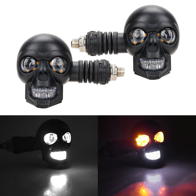 2pc Skull LED Turn Signal Lights