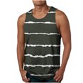 thumbnail image 1 of LSLJS Débardeurs à Imprimé Rayures 3D pour Hommes Sans Manches à Col Rond T-Shirt de Plage Débardeurs Muscle, 1 of 4