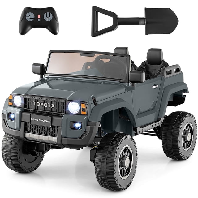 Costway 24V 2 Seater Ride on Car for Kids Licensed Toyota LC250 Ride on Truck with Remote