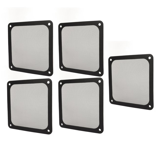 PC Computer Case Fan Dust Filter Grills, 120mm Nylon Mesh Fan Filter, For Block Dust And Dirt, For PC Chassis Power Supply Fan Vents, 5Pcs