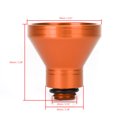 thumbnail image 2 of Orange Aluminum Oil Filler Funnel 20mm Universal Oil Catch Drain Motorcycle, 2 of 12