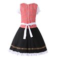 thumbnail image 5 of 2025 Robe pour Tout-Petit s pour s pour Fête Printemps Été Robes Imprimées Oktoberfest à Volants Manches Courtes Coupe Évasée s Robe Princesse, 5 of 5