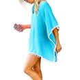 thumbnail image 2 of TIMIFIS Maillot de Bain à Franges pour Femmes Bikini Tenue de Plage Paréos pour Femmes Maillot de Bain Bikini Élégant Bordure Pompon Maillot de Bain - Été, 2 of 5