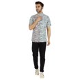 thumbnail image 2 of Inkmeso Regular Fit Designer Mandarin Collar Shirt For Men's Printed Patch Pocket Shirts, 2 of 7