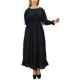 thumbnail image 2 of Bimba Robe Maxi Longue Décontractée en Coton pour Femme à Taille Smockée, 2 of 9