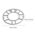 thumbnail image 2 of 2 Pcs Car Wheel Hub Spacers Aluminum Alloy Wheel Spacer Vehicle Wheels Spacers, 2 of 8