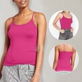 thumbnail image 4 of Hiiyo Women's Spaghetti Strap Camisole with Built-In Bra Summer Tank Top, Sizes S-6XL, 4 of 5