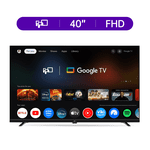 FPD 40-inch Smart TV, 1080P FHD Google TV with Google Play Built-in Google Cast , Dolby Audio, HDR 10, Flat Television with Google Assistant Voice Remote