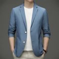 thumbnail image 2 of Kcodviy Spring Summer Men's Lightweight Big and Tall Suit Summer Suit Jacket Casual Suits for Men Slim Fit Stretch Slim Fit Button Plaid Suits for Men Sport Coats, 2 of 4