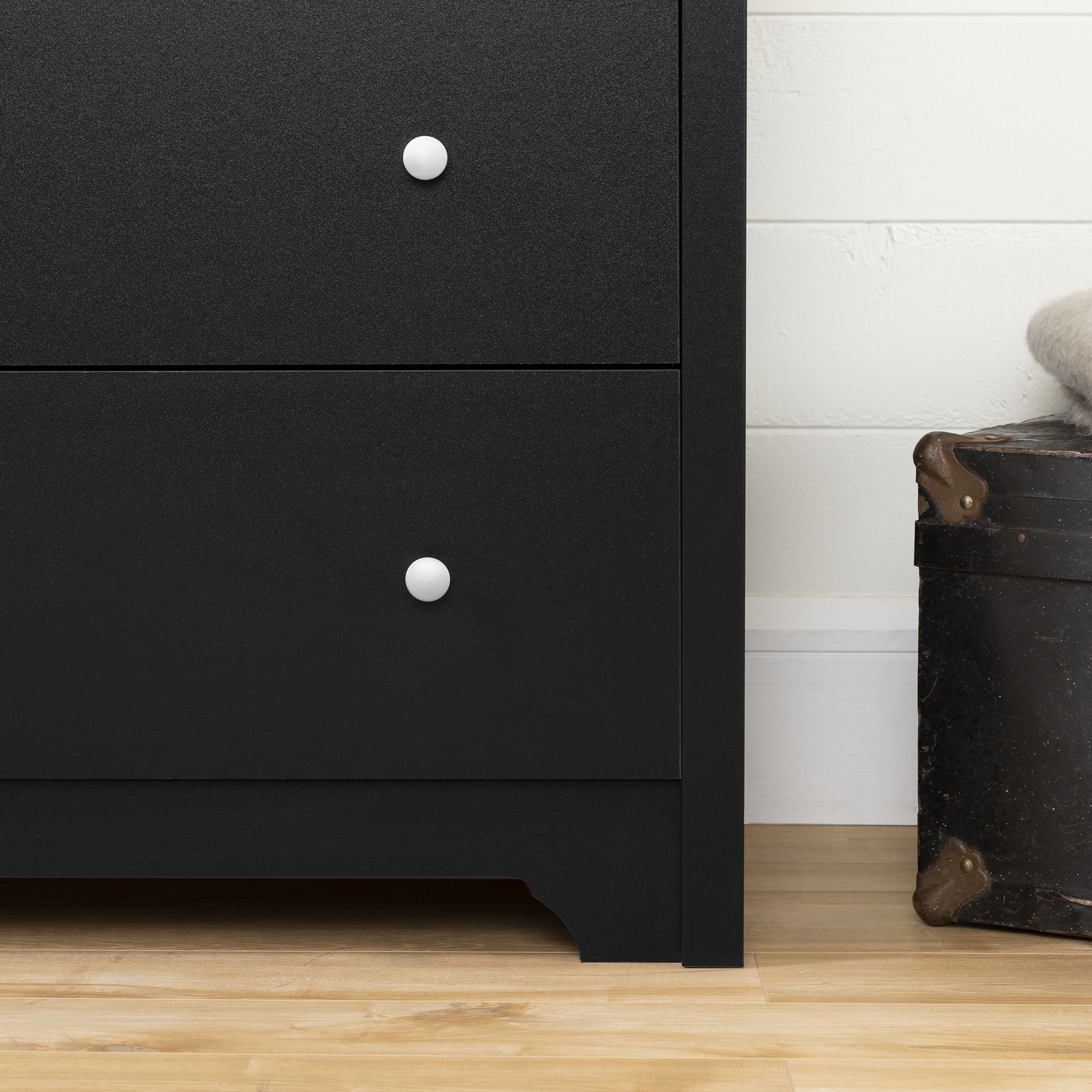 South Shore Vito 5-Drawer Chest for Adult, in Pure Black