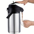 thumbnail image 1 of GRM Stainless Steel Airpot Hot & Cold Drink Dispenser, 1 of 4