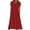 Red, variant on Dresses Dress Women Graduation Women Comfortable Midi Dress Stretchy High Waisted Short Sleeve Polka Casual Round Neck Long Dress with Pockets Black L