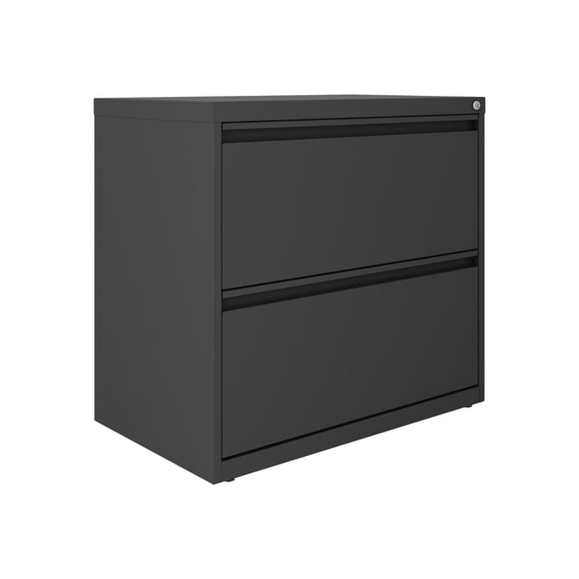 Hirsh 30 inch W 2 Drawer Modern Metal Lateral 101 File Cabinet in Gray